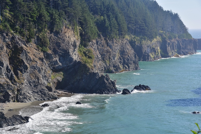the coastline from Arch Rock Point